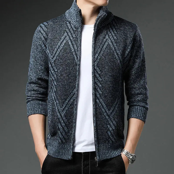 StripeZip Vest | Trendy striped winter vest