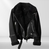 Dames Sherpa Bomberjack van fleece met rits – Amira