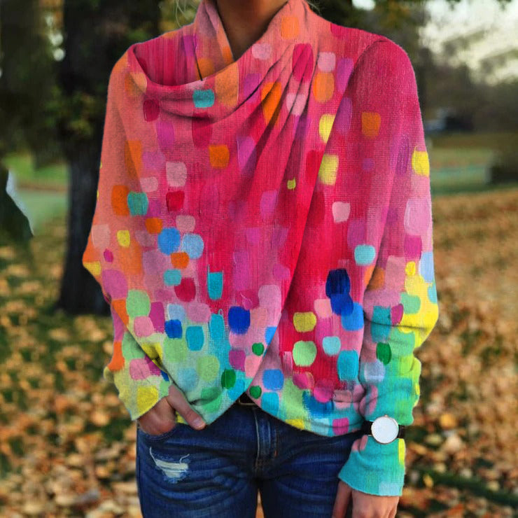 Stilvoller Pullover mit Print für den Winter - Aurelia