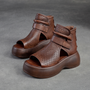 Orthopädische Damen-Ledersandalen mit stoßdämpfender Sohle - Meike