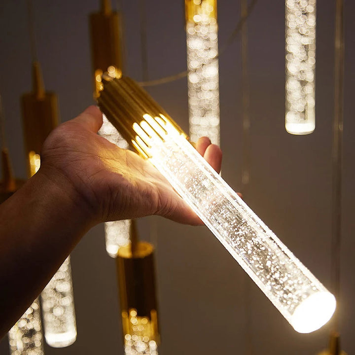 Hängelampe aus Glas in Zylinderform - Lustreau
