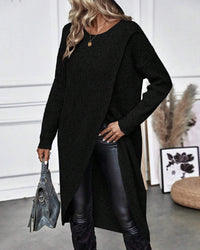 Stilvolles Einfarbiges Sweatkleid - Lina