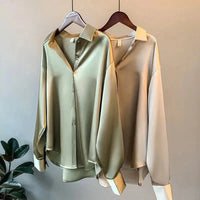 Stijlvolle Satijnen Dames Blouse - Elina