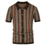 Atmungsaktives Chevron-Poloshirt für Herren mit Knopfleiste - Julian (Copy)