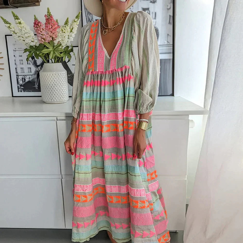 Maxi Sommerkleid mit Farbverlauf – Solenne