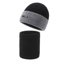 Wool Beanie Set | Cozy Knitted Men's Hat and Scarf