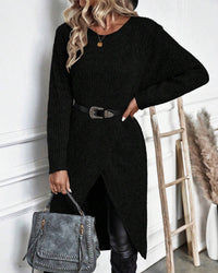 Stilvolles Einfarbiges Sweatkleid - Lina