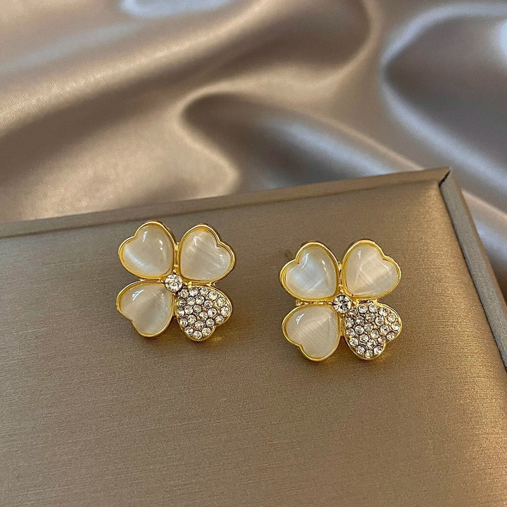 Four-Leaf Clover Earrings | Elegant Lucky Charms for Your Ears