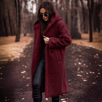 Long Women's Teddy Jacket with Hood – Maren