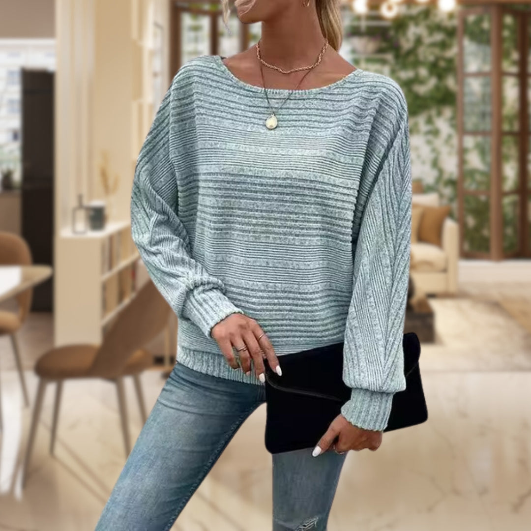 Trendiger Damenpullover mit Zeitgemäßer Struktur - Emma