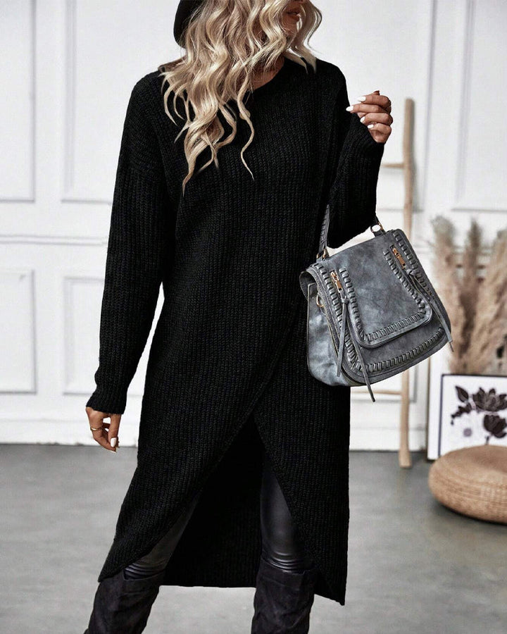Stilvolles Einfarbiges Sweatkleid - Lina