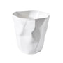Wastebasket with Sculptural Crumpled Paper Design 2
