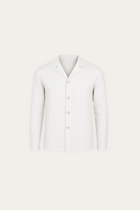 Licht & Stijlvol Wit Linnen Heren Overhemd – Lucien