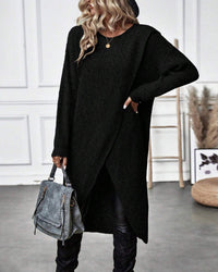 Stilvolles Einfarbiges Sweatkleid - Lina