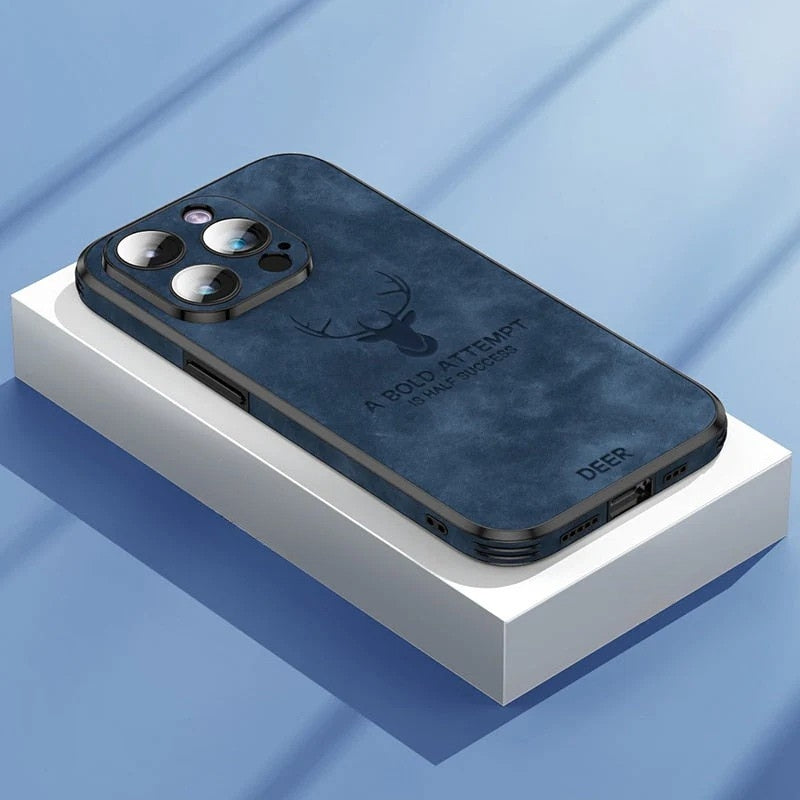 Luxe Hertenleren iPhone Hoes - Veltro