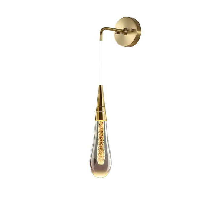 Wandleuchte in Tropfenform mit warmem Lichtschein - Solena