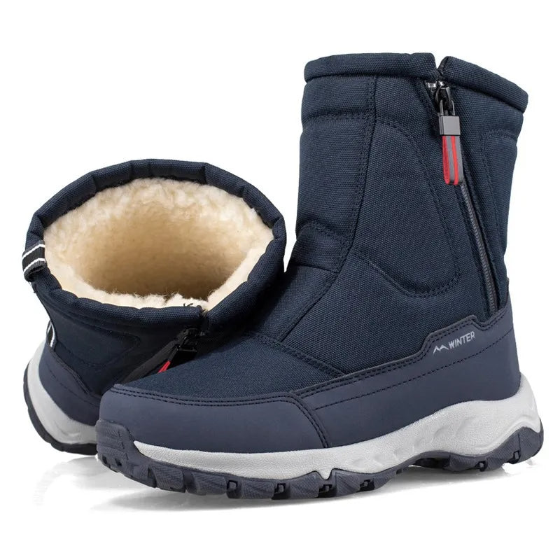 Halbhohe Snowboots | Warme Winterstiefel