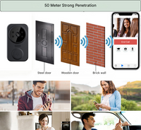 Zwarte Slimme Wi-Fi Deurbel met Camera – Noctiq