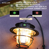 Tragbare LED Campinglampe - VintaGlow
