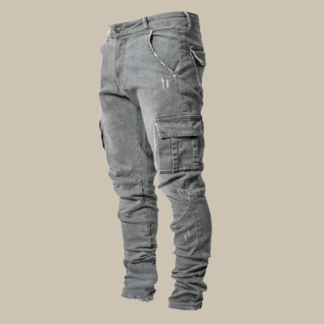 Premium Stretch Cargo Jeans für Herren - Orion