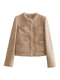 Zeitlos schickes Tweed-Jäckchen mit goldenen Knöpfen - Anna