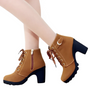 Damen Stiefeletten mit Absatz und dicker Sohle – Yeda