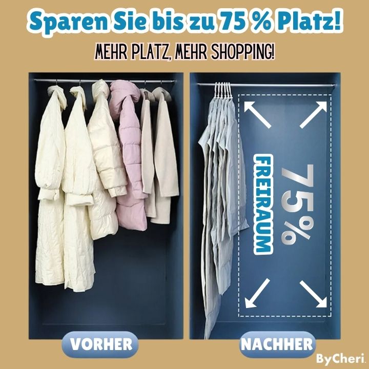 Hangende vacuüm opbergzakken voor kledingkast, ruimtebesparend, 130 x 60 cm, doorzichtig 2