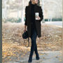 Damen Winterjacke mit Stehkragen und zeitlosem Design – Reginel