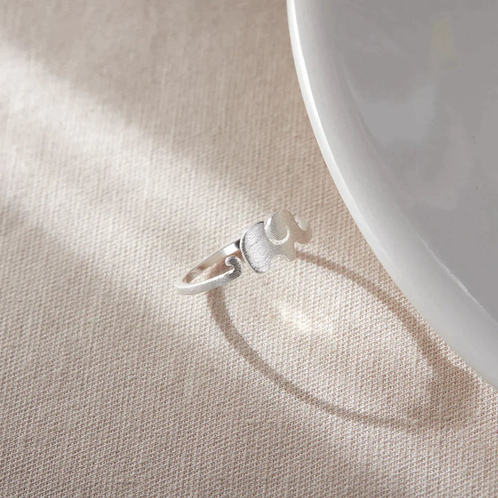 Silver Elephant Ring | Cute and Adjustable in Size