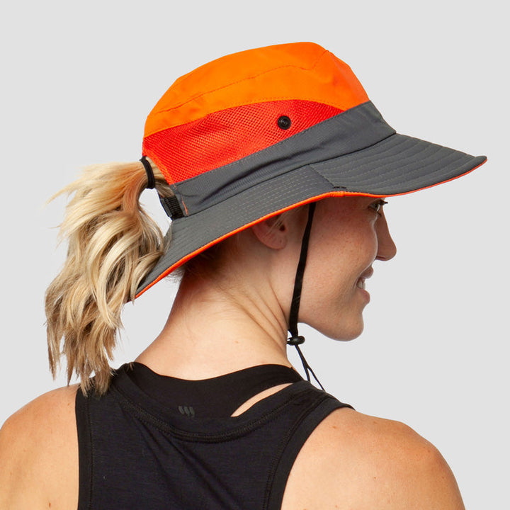 Breathable UV protection women's sun hat foldable with ponytail opening – Liane (Buy 1, Get 1 FREE)