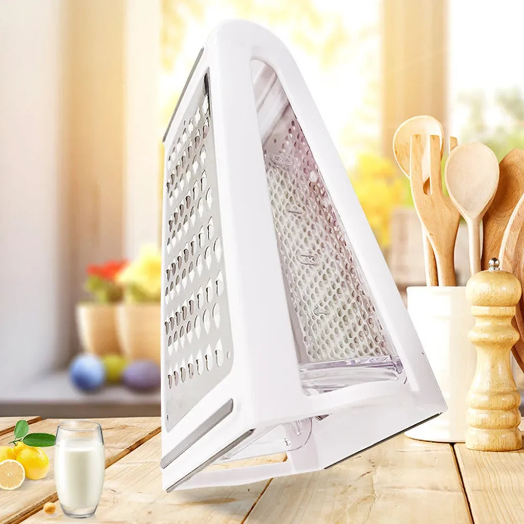 Double-sided kitchen grater with catch tray - GratoRasp