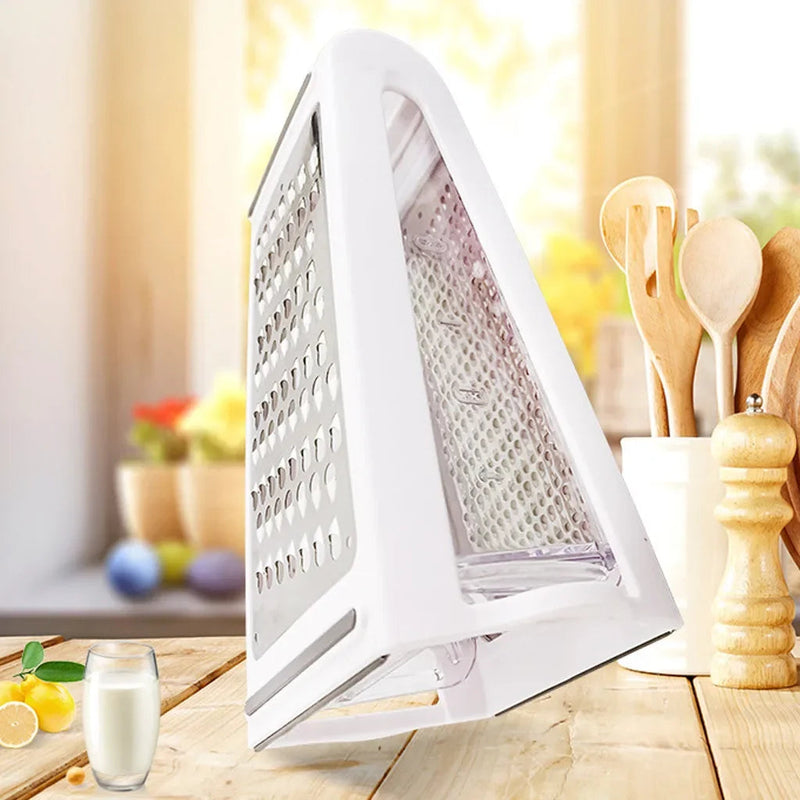 Double-sided kitchen grater with catch tray - GratoRasp