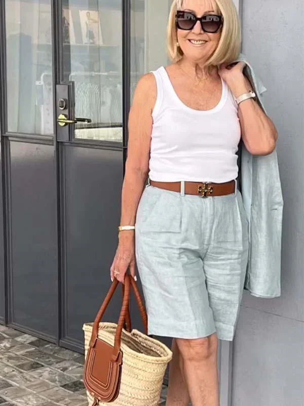 Trendiges Damen-Leinen-Sommer-Set – Camille