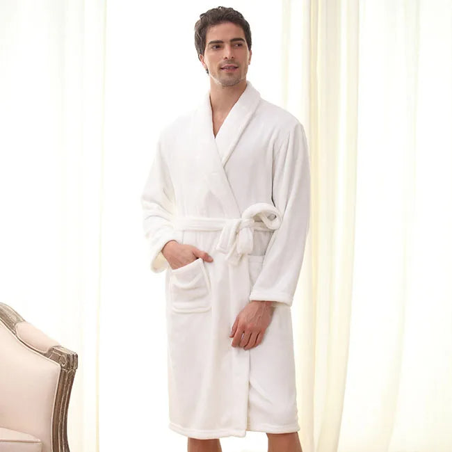 SnuggleUp Bathrobe | Fleece Bathrobe for Men