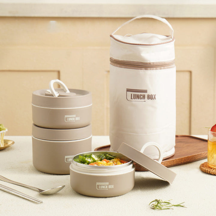 Mehrlagige isolierte Lunchbox mit GRATIS Tragetasche - ThermoBox