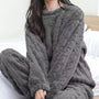 Olivia Gerippter Pyjama | Weicher Loungewear