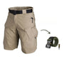 Herren kurze Cargo-Shorts mit 7 Taschen & gratis Gürtel – Taro