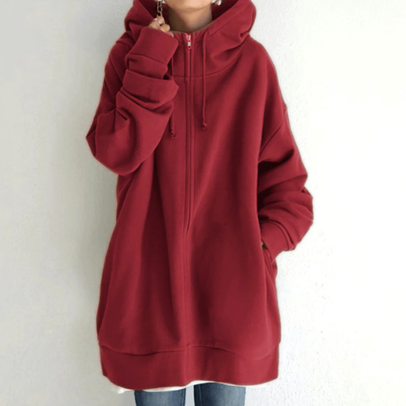 Bequemer Damenpullover mit Kapuze - ComfyHood