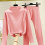 Zweiteiliges Damen-Winterset mit Fleece-Pullover und Hose – Eva