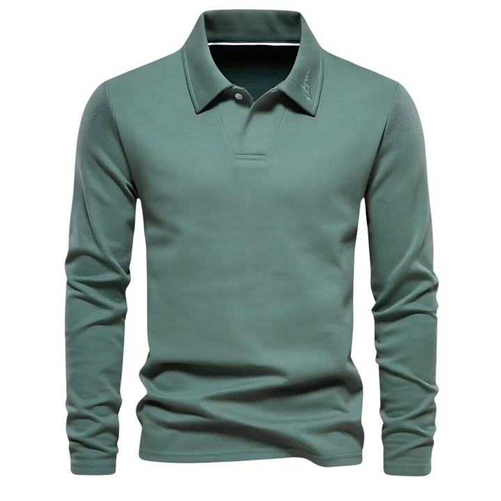 Herren-Poloshirt mit langen Ärmeln - Vince