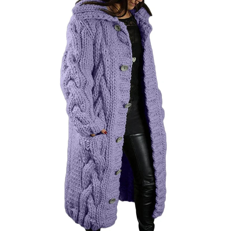 Bequeme dick gestrickte Weste - Emma