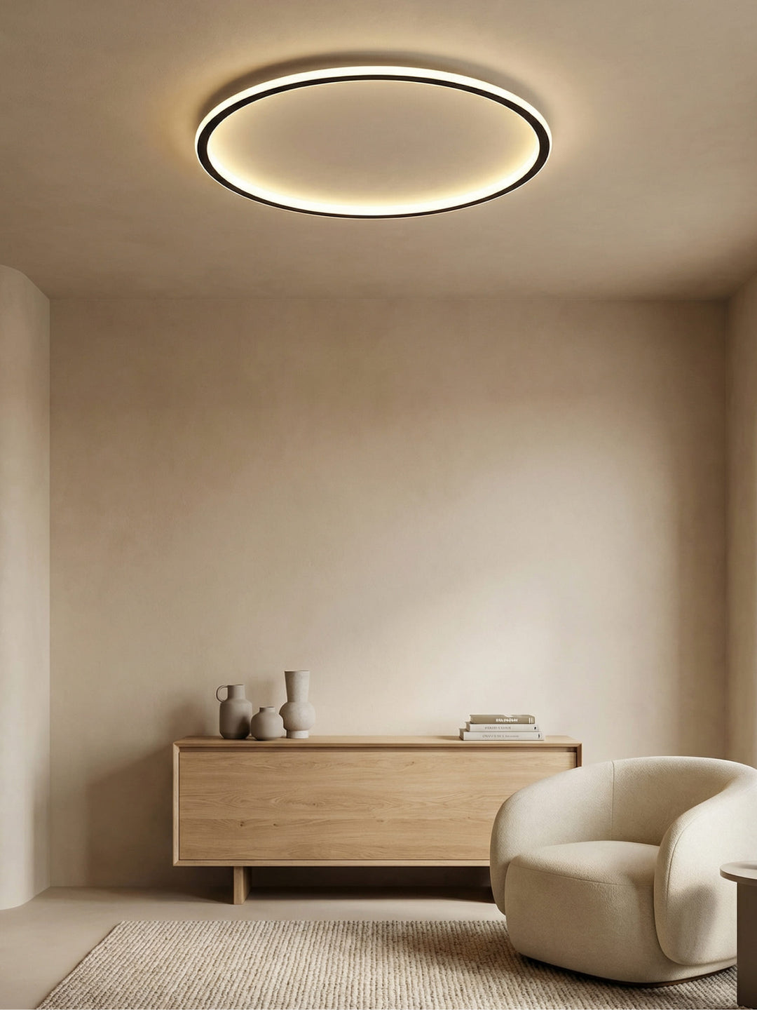 Scandinavian Round Ceiling Lamp - NordicGlow