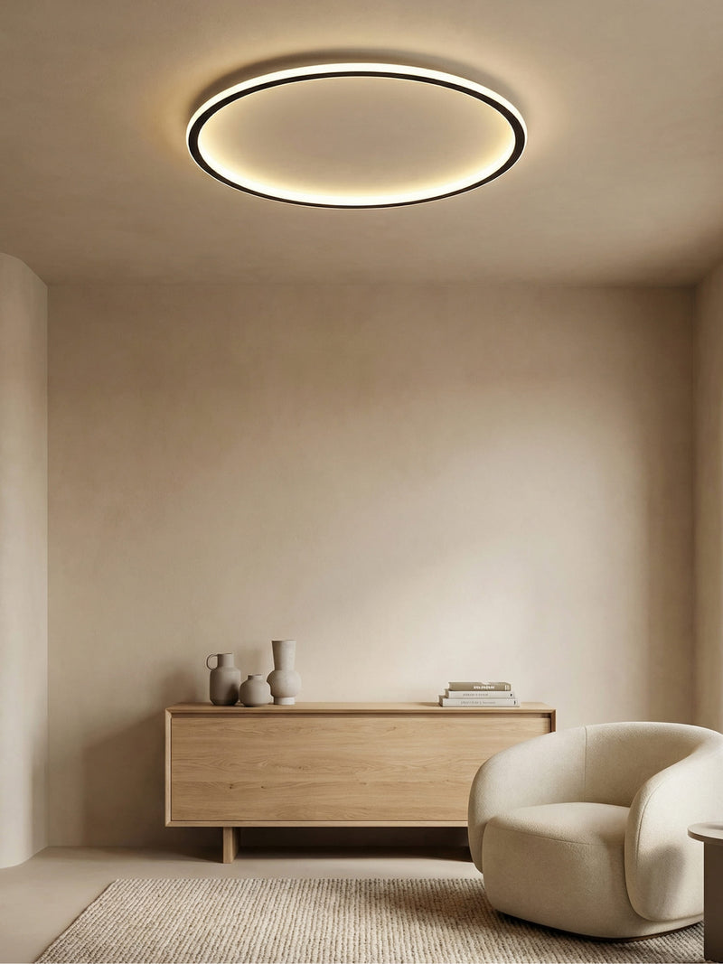 Scandinavian Round Ceiling Lamp - NordicGlow