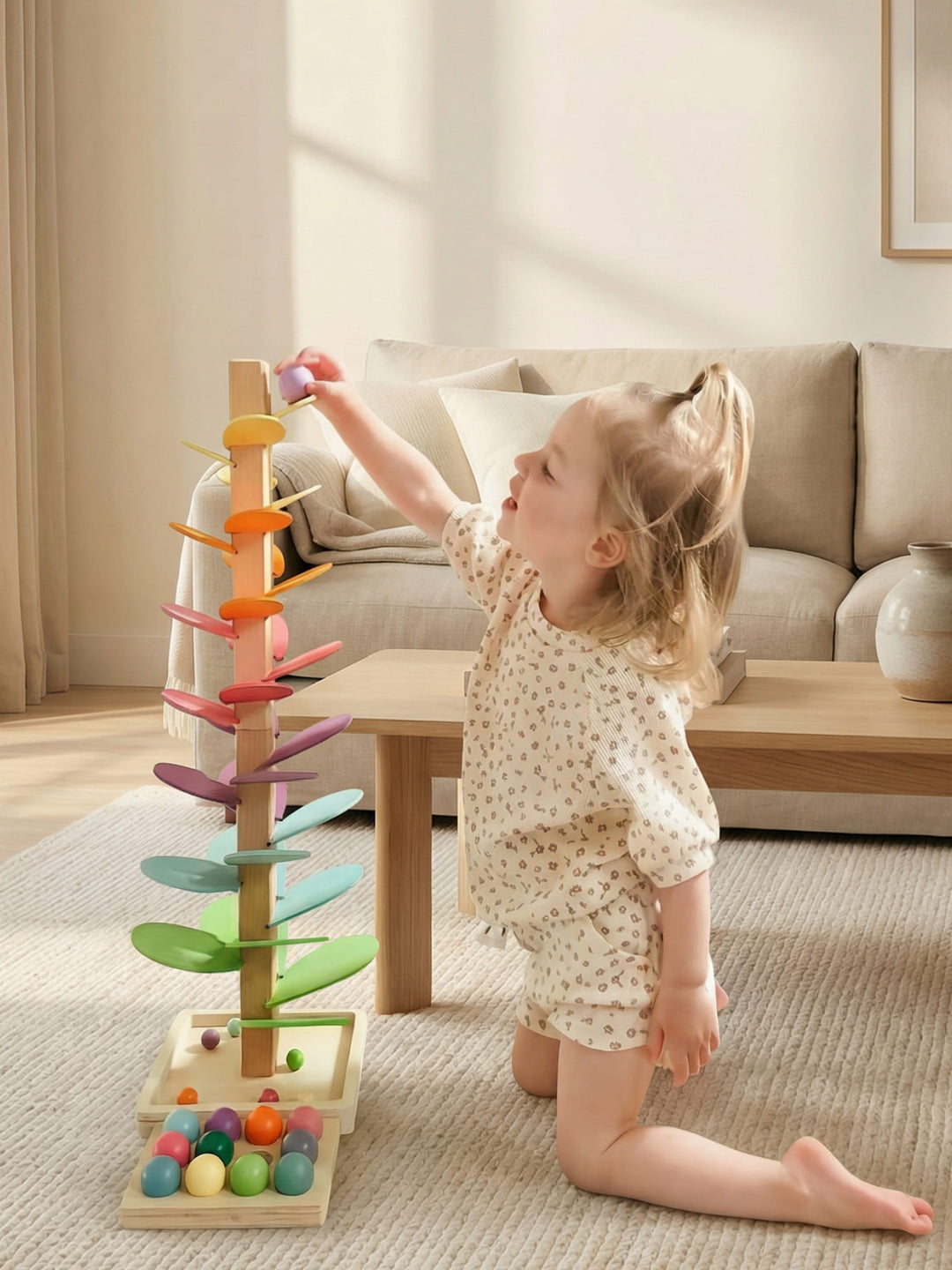 Interactive Rainbow Marble Sound Tree - Luca