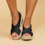 Bequeme Orthopädische Keilabsatz-Espadrilles - Clara