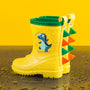 Bunte Kinder-Regenstiefel mit Tiermotiven – Leo