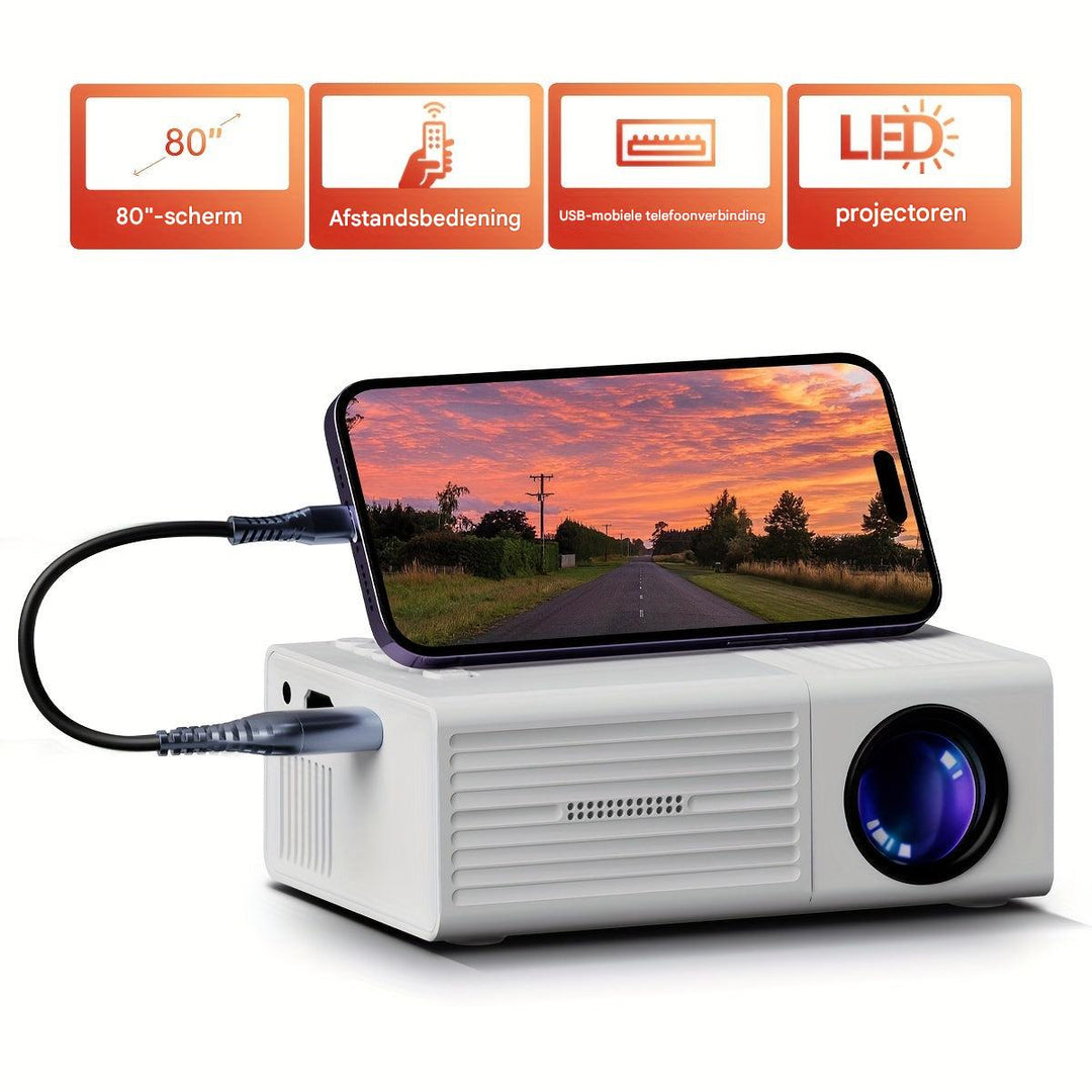 Ultra-Heldere Mini Projector (3000 Lumen) - LumoBeam
