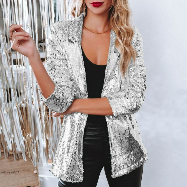 Trendiger Paillettenblazer - Olivia