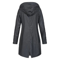 Langer Damen-Herbstmantel mit hohem Kragen & Knopfleiste – Leandra