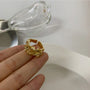 Minimalistischer Ring mit Plissee-Lava-Design - Arden